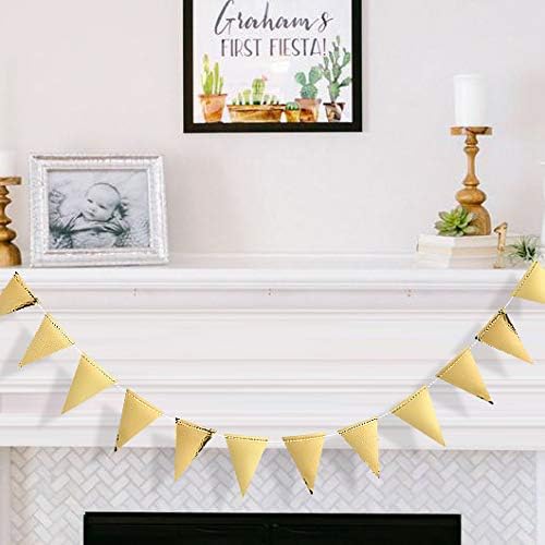 40 Foot Gold Triangle Banner Bunting Garland