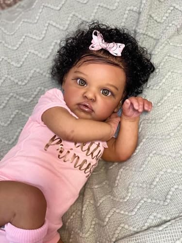 Black Reborn Toddler Girl Doll 20 Inches Realistic