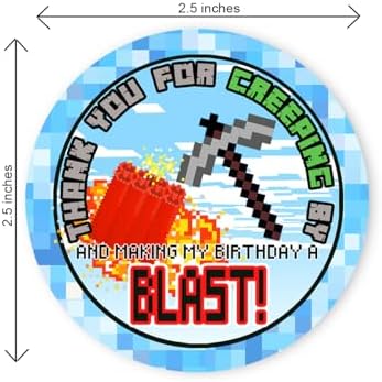Pixel Party Favor Stickers 20 Bag Set