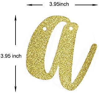 Treat Yo Self Gold Glitter Banner Decorations