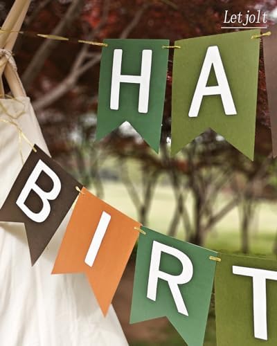 Letjolt Happy Birthday Banner Garland Decorations 13pcs