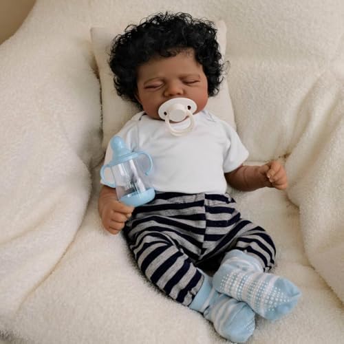 RXDOLL 18 Inch African American Reborn Baby Doll
