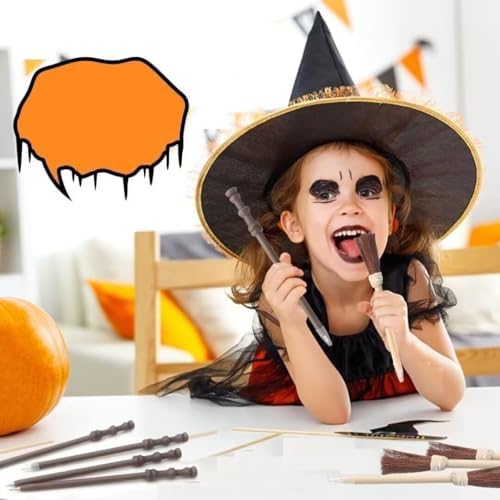 Col-Pary 24pcs Wand Broom Pencils Party Set
