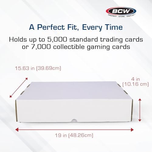 BCW 5000ct Trading Card Storage Boxes 5 Pack
