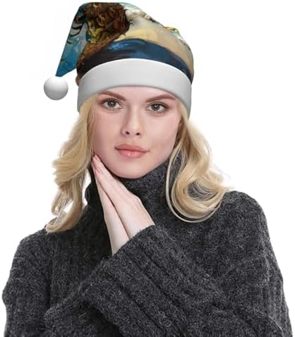 Pineapple by The Sea Christmas Santa Hat Plush for Adult