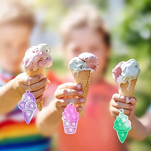 20 Pcs Pop Keychain Fidget Toys for Stress Relief and Anxiety