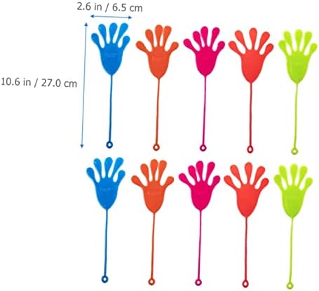 Hemoton 50pcs Elastic Wall Climbing Palm Toys Pack