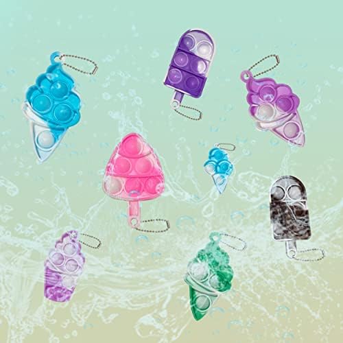 20 Pcs Pop Keychain Fidget Toys for Stress Relief and Anxiety