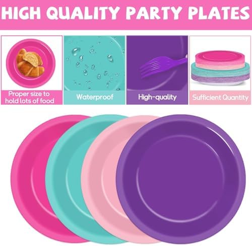 96 PCS Colorful Dog Birthday Party Tableware Set