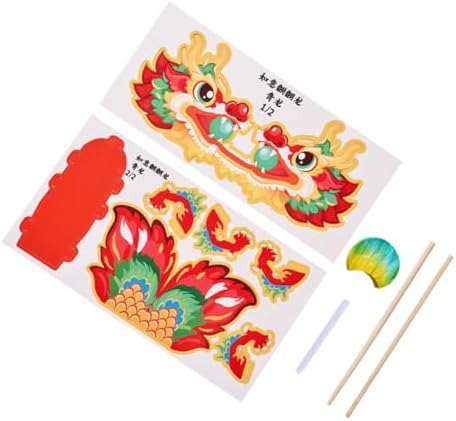 Yardwe Chinese Dragon Paper Garland Craft Kit