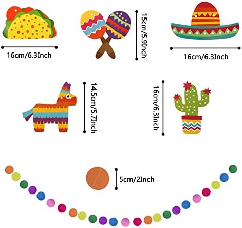 Zerodeco Fiesta Mexican Party Decorations 21 Pcs
