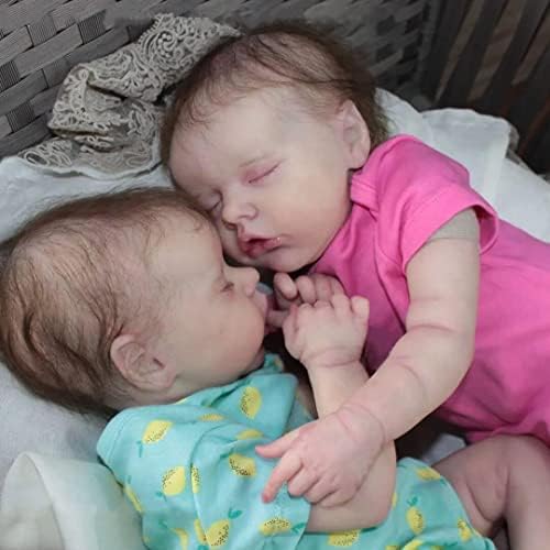 iCradle Lifelike Reborn Baby Doll 18 Inch Twin Set