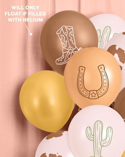 Xo Fetti Western Balloons 25pk 12 Inch Party Decor