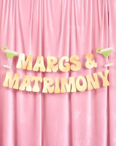 XO Fetti Margs Matrimony Gold Foil Banner 5 Ft