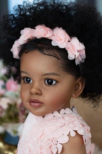 RXDOLL Realistic 26 Inch Black Girl Baby Doll