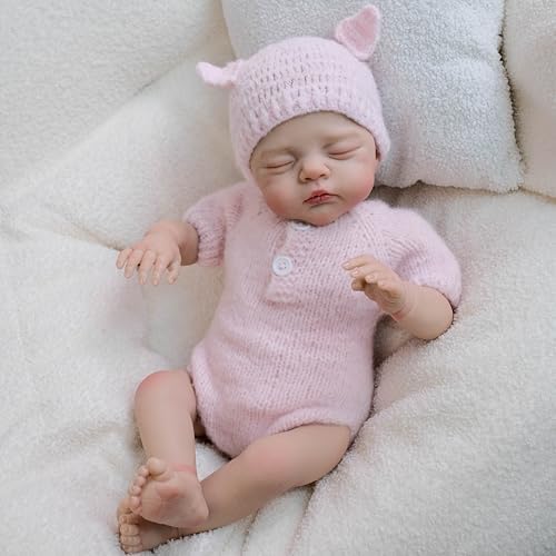 RXDOLL Realistic 18 Inch Baby Doll with Soft Cloth Body
