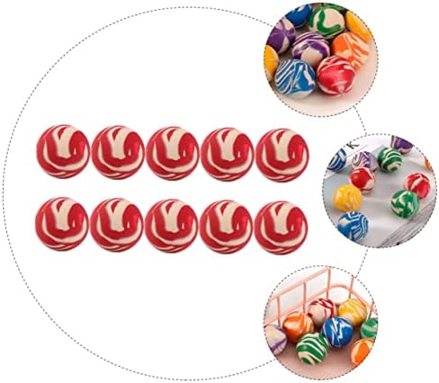 20pcs Assorted Bouncy Striped Balls for Kids