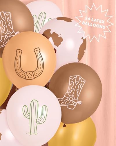 Xo Fetti Western Balloons 25pk 12 Inch Party Decor