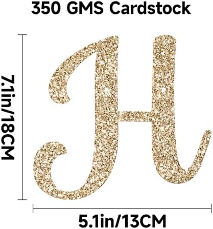 Pre-Strung Happy Engagement Banner - Gold Glitter Wedding Decor