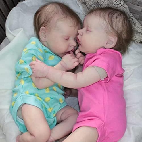 iCradle Lifelike Reborn Baby Doll 18 Inch Twin Set