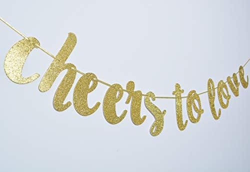 Gold Glitter Hanging Banner Wedding Decor