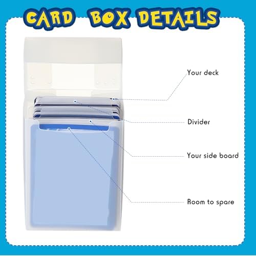 Frienda 6 Pcs TCG Deck Box with 12 Dividers