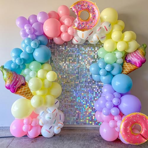 Pastel Donut Balloon Arch Garland Kit