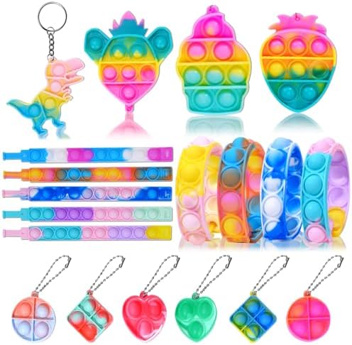 120 Piece Pop Party Favor Toy Set for Kids 3-12