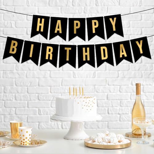 Pre-Strung Happy Birthday Banner - No DIY Required