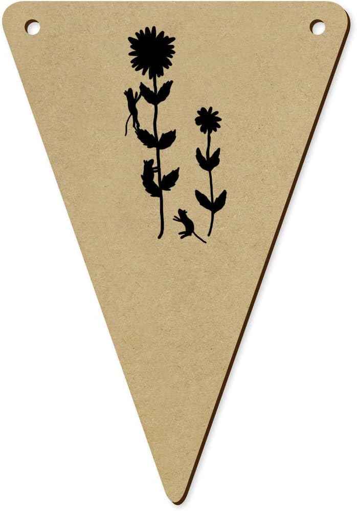 5 x 140mm Mice and Sunflowers Wooden Bunting Flags BN00089137
