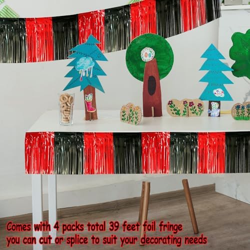 4 Pack Tinsel Streamers for Parade Floats and Decor