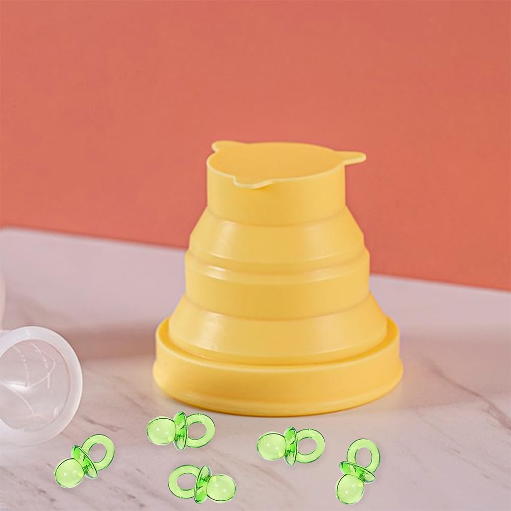 Toyvian 100 Pcs Mini Pacifier Clear Acrylic Ornaments