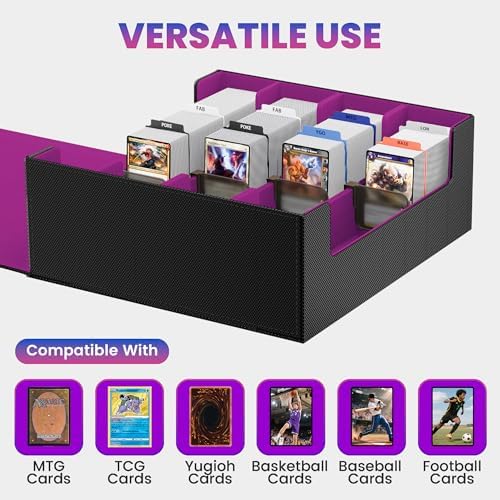 3500 Trading Card Storage Box with 4 Rows and 36 Dividers