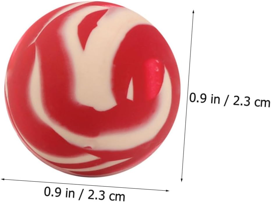 20pcs Assorted Bouncy Striped Balls for Kids