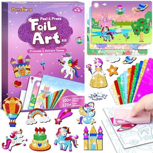 PERRYHOME Foil Art Craft Kit for Kids Ages 4-8