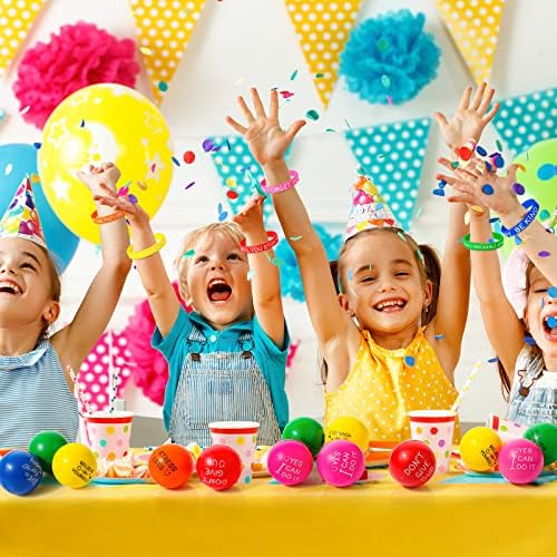 HyDren 72 Pcs Stress Relief Balls and Silicone Bracelets Set