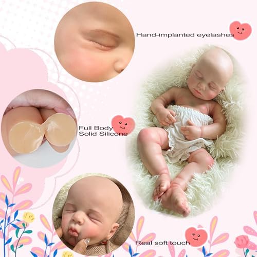 Lifelike Reborn Baby Dolls 20-Inch Silicone Sleeping Twins Collection