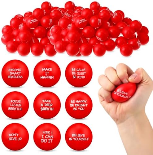 Shappy 72 Pcs Stress Relief Balls with Inspirational Quotes