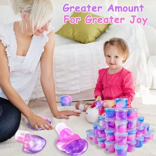 36 Pack Unicorn Galaxy Slime Kit for Kids