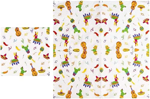 BLUE PANDA 144 Piece Fiesta Dinnerware Set Serves 24