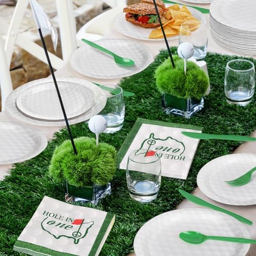 144 Pcs 3D Golf Ball Party Supplies Set