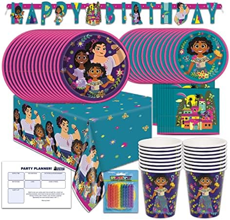 Encanto Themed Birthday Party Supplies for 16 Kids