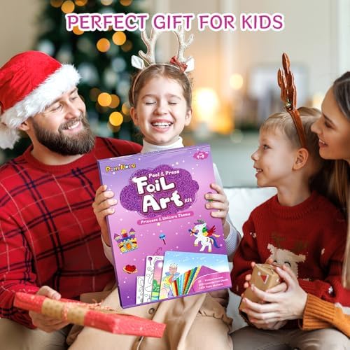 PERRYHOME Foil Art Craft Kit for Kids Ages 4-8