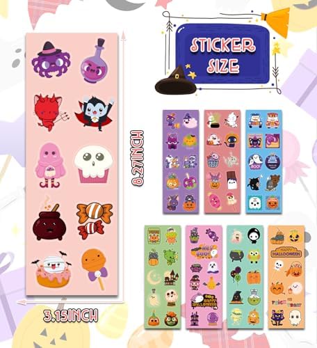 Halloween Stickers for Kids - 400PCS 40 Sheets Party Decorations