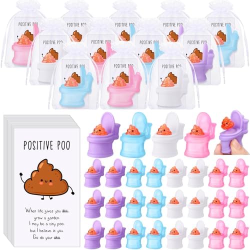 HyDren 24 Piece Funny Poo Stress Relief Toy Set