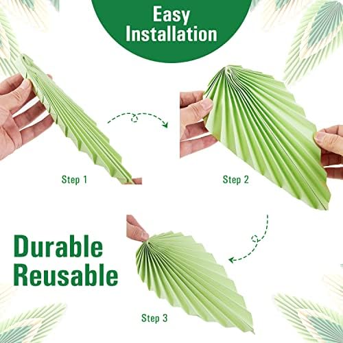Hanging Paper Fans Leaf Set for Spring Decorations