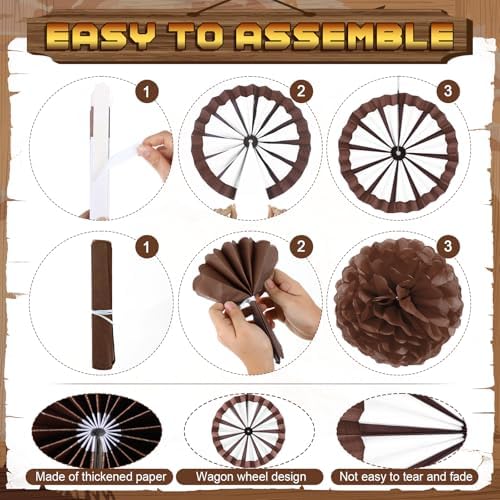 Outus Western Party Decorations 21 Pcs Set