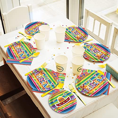 96 Piece Fiesta Party Decorations Mexican Themed Set