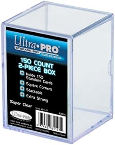 Ultra Pro 81147 2-Piece 150 Count Clear Card Storage Box 1