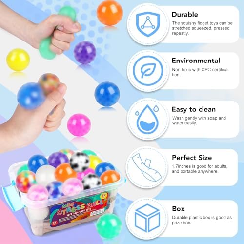 54 Pack Stress Balls Squishy Fidget for Adults